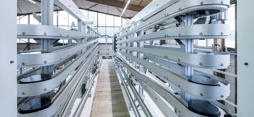 Transportador de corrente - Alpine - modular automation GmbH - em espiral / de acumulação / de acondicionamento