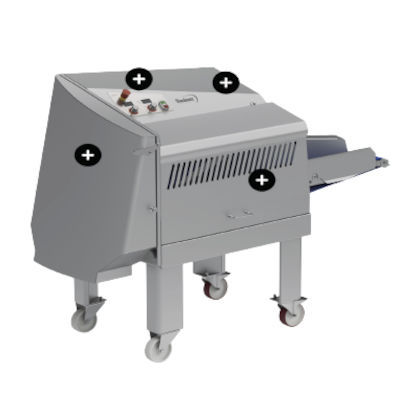 Fatiador para hortaliças - VG-180 - Dadaux SAS - de carne / automático / em aço inoxidável