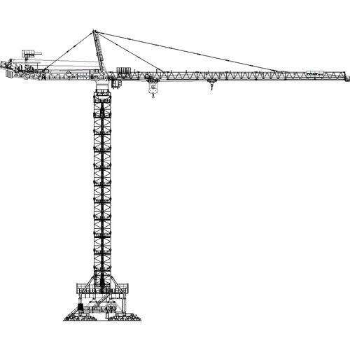 Guindaste fixo - MD 2200 - Manitowoc Cranes - com mecanismo de giro superior / para obras / de elevação