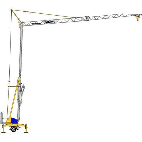 Guindaste de torre automontante - Igo M 14 - Manitowoc Cranes - fixo / com lança treliçada / dobrável