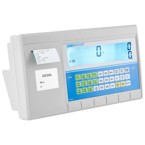 Indicador de peso com display LCD - AE 504 - AE Adam GmbH - robusto / programável / com bateria