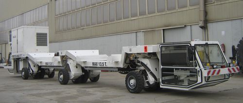 Carreta prancha - BEIJING WOWJOINT MACHINERY CO., LTD. - de 6 eixos / autopropelida / para construção de túnel