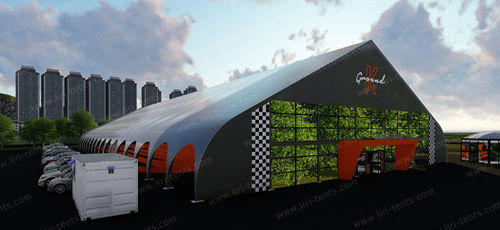 Tenda para organização de eventos - Indoor Go-Karting  - Liri Tent Technology - blindada