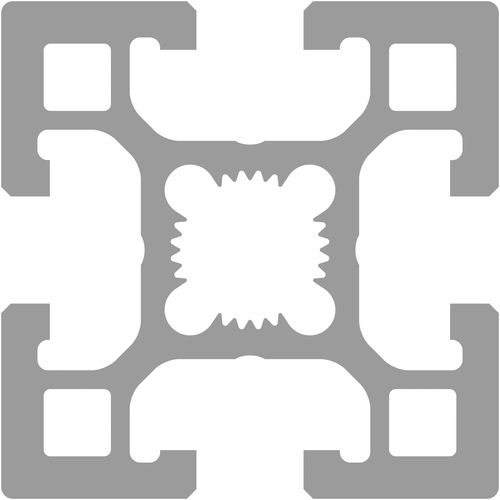 Perfil em alumínio - MS Plus Automation GmbH - ranhurado / para construção / para cargas pesadas