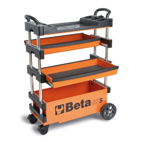 Carrinho de transporte - C27S series - Beta Utensili - metálico / 4 níveis / porta-ferramentas