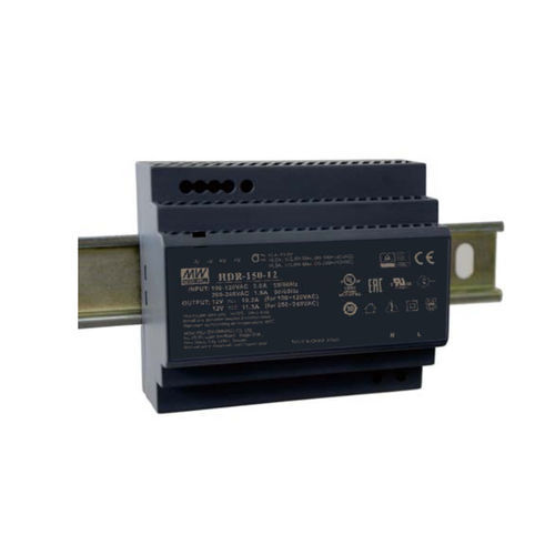 Fonte de alimentação elétrica para trilho DIN - HDR-150 series  - Mean Well - CA/CC / com saída simples / com proteção contra curto-circuitos