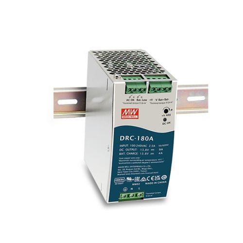 Fonte de alimentação elétrica para trilho DIN - DRC-180 series  - Mean Well - CA/CC / com saída simples / com proteção contra curto-circuitos