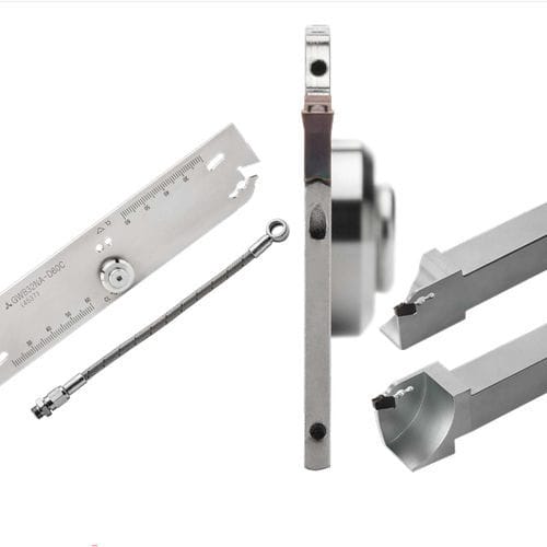 Ferramenta para ranhurar externo - GW - MITSUBISHI MATERIALS - intercambiável / com fluido de arrefecimento