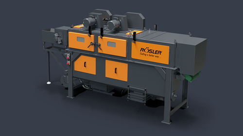 Jateadora de granalha de esteira - RSBS  - RÖSLER OBERFLÄCHENTECHNIK - para peças de plástico / automática