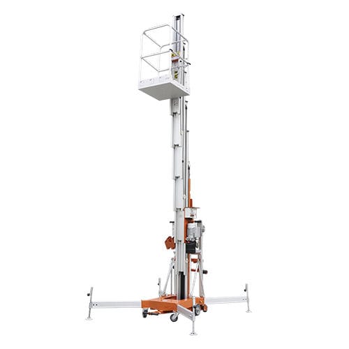 Plataforma de mastro vertical móvel - AWP14-1000 - Zhejiang Dingli Machinery Co,Ltd - com bateria