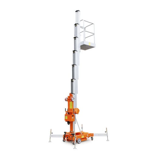 Plataforma de mastro vertical móvel - AWP12-1000 / AWP10-1000 / AWP8-1000 - Zhejiang Dingli Machinery Co,Ltd - com bateria
