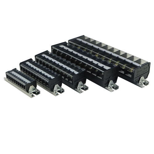 Borne para trilho DIN - TD series - Utility Electrical Co., Ltd. - com ligação de parafuso / de passagem / de plástico