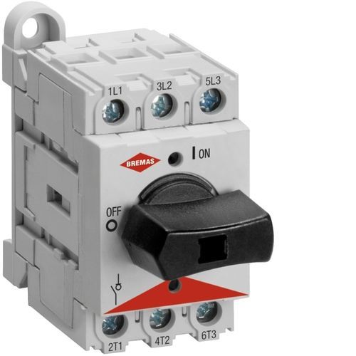 Chave seccionadora de baixa tensão - DS0323BFCD - BREMAS BETTER SWITCHES - tripolar / CA / para trilho DIN
