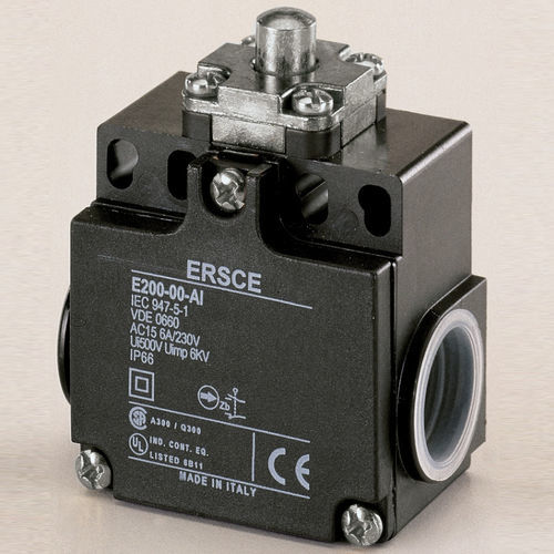 Chave fim de curso para atuador - E20000AI - BREMAS BETTER SWITCHES - de segurança / com êmbolo / industrial