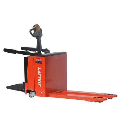 Transpaleteira hidráulica - Sl20 - Zhejiang Jialift Warehouse Equipment Co., Ltd - para operador a bordo em pé / 24 V / compacta