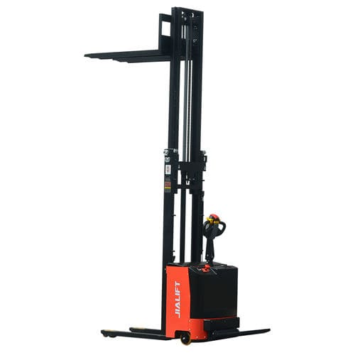 Empilhadeira patolada elétrica - CL10-15 series - Zhejiang Jialift Warehouse Equipment Co., Ltd - para operador a bordo em pé / 24 V / de acondicionamento