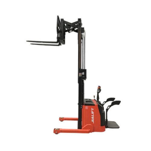 Empilhadeira retrátil elétrica - Q1530GC - Zhejiang Jialift Warehouse Equipment Co., Ltd - para operador a bordo em pé / de movimentação / de 3 rodas