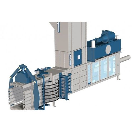 Prensa enfardadeira para plástico - C75S1500L - Valvan Baling Systems NV - para têxteis / para resíduos / horizontal