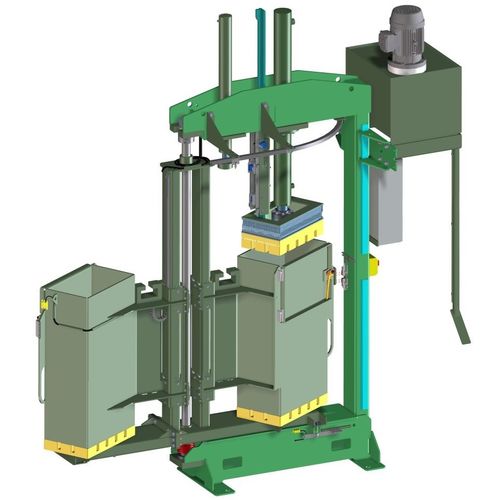 Prensa enfardadeira para têxteis - VVH40C-DSK - Valvan Baling Systems NV - vertical / com abertura frontal