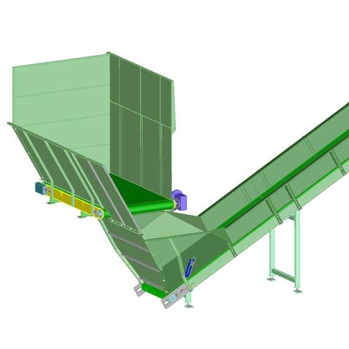 Transportador de esteira - Valvan Baling Systems NV - inclinado / de carregamento / de pesagem