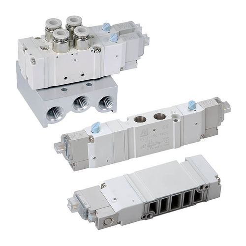 Válvula direcional pneumática spool - MVSY-156 - Mindman Industrial - acionada por solenoide / de 5/2 vias / de 5/3 vias