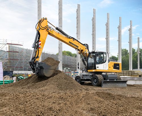 Escavadeira de médio porte - A 924  - Liebherr Excavators - de rodas / Tier 4 Interim / para construção civil