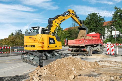 Escavadeira de médio porte - R 914 - Liebherr Excavators - de esteiras / Tier 4 Interim / para construção civil