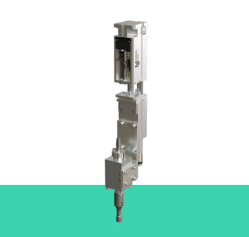 Máquina estacionária de solda por ultrassom - MS sonxACT SERVO 35-100 - MS Ultraschall Technologie GmbH - com servoacionamento / em linha / para plástico