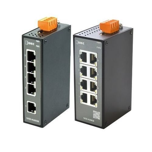 Switch de rede não gerenciável - SX5E series - IDEC - 8 portas / 5 portas / com invólucro