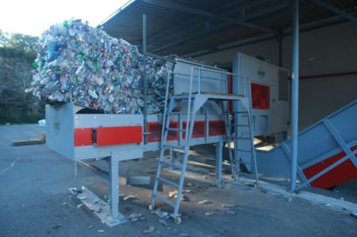 Abridor de fardos automático - BMCR SRL - para reciclagem de plástico