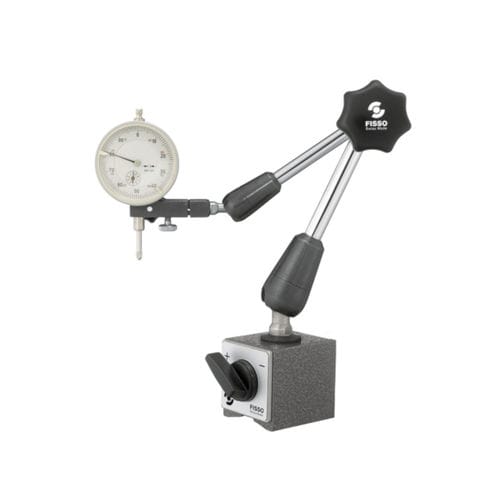Suporte para relógio comparador com base magnética e chave liga/desliga do imã - 3300-28 F + M - Fisso - articulado / 3D