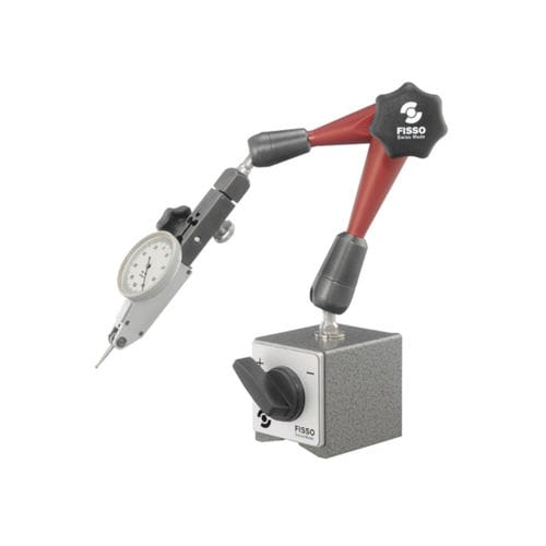 Suporte para relógio comparador articulado - S-20 F + M - Fisso - 3D / com base magnética e chave liga/desliga do imã
