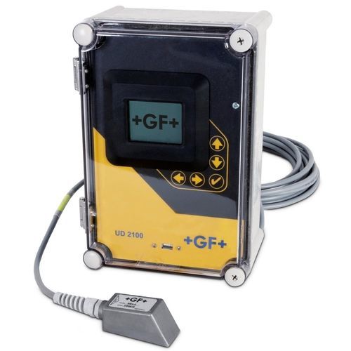 Medidor de vazão ultrassônico - 1593003 series - GF Piping Systems - volumétrico / para líquidos / clamp-on