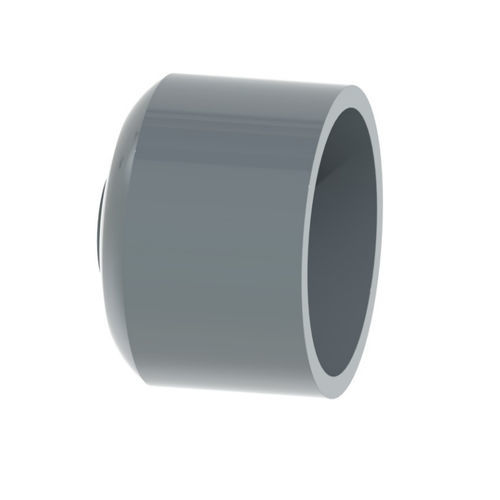 Tampa de acabamento press-fit - 72196 series - GF Piping Systems - com rosca / redonda / de cabeça sextavada