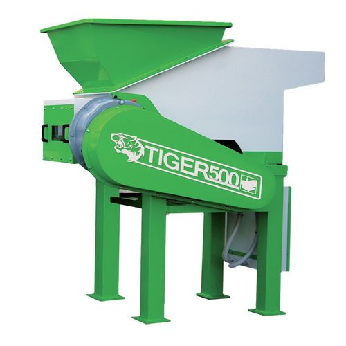 Triturador de 1 eixo - TIGER 500 - MONTALBANO SRL - para madeira / para cabos / de papel