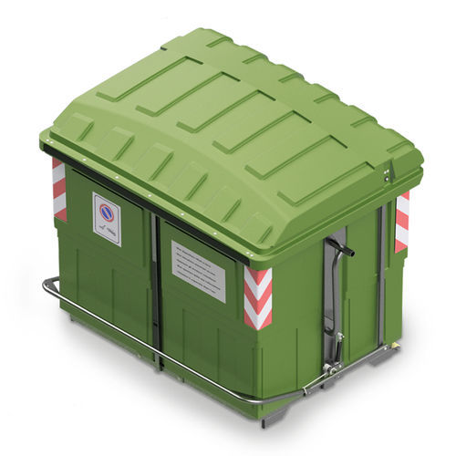 Contêiner de lixo em material plástico - ECOMAX 2400 - ROPLAST SRL - de carga vertical / para resíduos urbanos