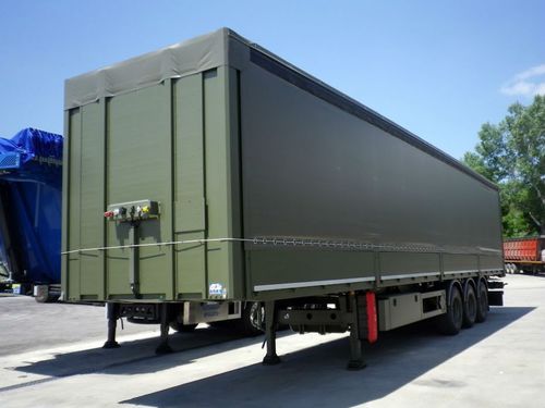 Semirreboque prancha - Asso - TECNOKAR TRAILERS SRL - porta-contêiner / com caçamba / com 3 eixos