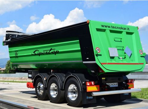 Semirreboque com caçamba - Supertop F1 - TECNOKAR TRAILERS SRL - com 3 eixos / de arrasto