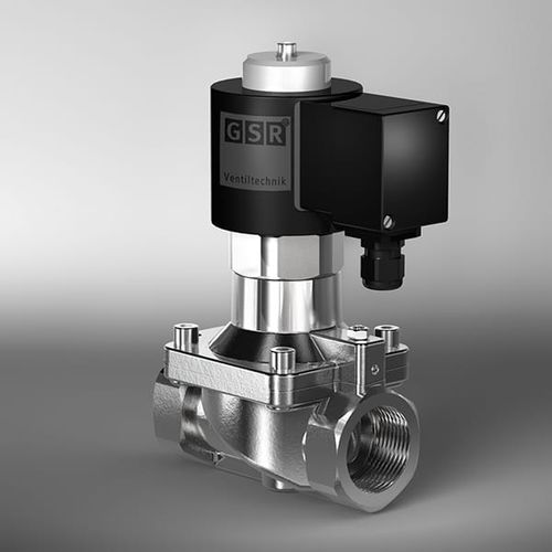 Válvula solenoide para altas temperaturas - 43TM - GSR Ventiltechnik GmbH & Co. KG - de ação indireta / de 2 vias / NF