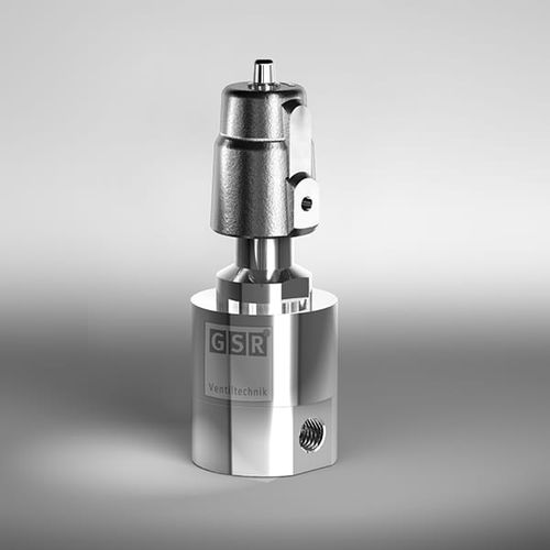 Válvula de alta pressão - 2/529 PN - GSR Ventiltechnik GmbH & Co. KG - de pistão / com acionamento pneumático / para gás
