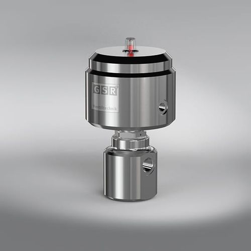 Válvula de alta pressão - 8/100 - GSR Ventiltechnik GmbH & Co. KG - de pistão / com acionamento pneumático / para gás