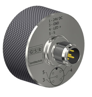 Sensor de posição linear - GSR Ventiltechnik GmbH & Co. KG - sem contato mecânico / magnético / indutivo