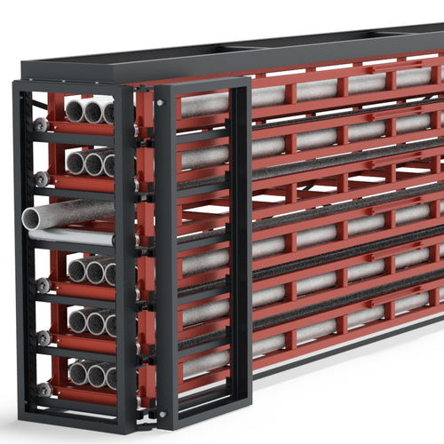 Sistema de armazenamento com gavetas - KSR - Karl H. Bartels GmbH - para produtos volumosos / com teto