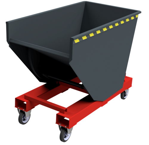 Caçamba basculante para produtos a granel - SKL series - Karl H. Bartels GmbH - com rodas / aberta / de grande capacidade