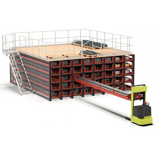 Sistema de armazenamento com colmeia - WR - Karl H. Bartels GmbH - tipo cassete / modular / compacto