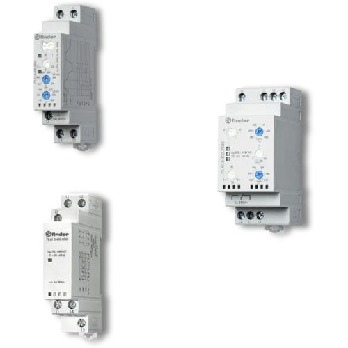 Relé de monitoramento de corrente - 70 series - FINDER S.p.A. con unico socio - de sequência de fases / de falta de fase / de sobretensão