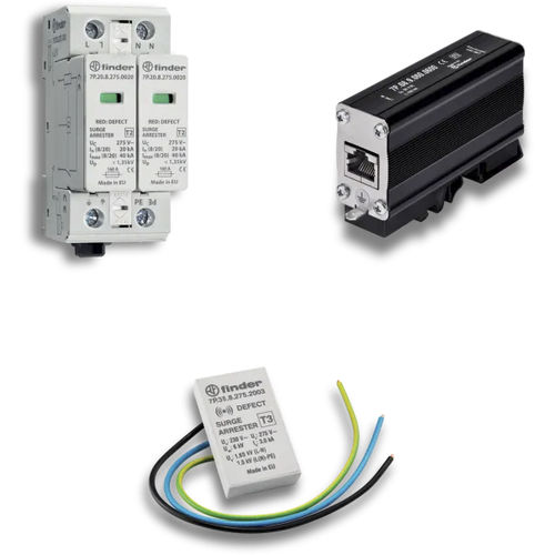 Dispositivo de proteção contra surtos de tipo 2 - 7P series - FINDER S.p.A. con unico socio - de tipo 3 / de tipo 1 / do tipo 1 + 2