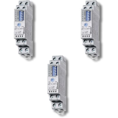 Relé temporizado eletromagnético - 81 series - FINDER S.p.A. con unico socio - multifuncional / para trilho DIN / de punções