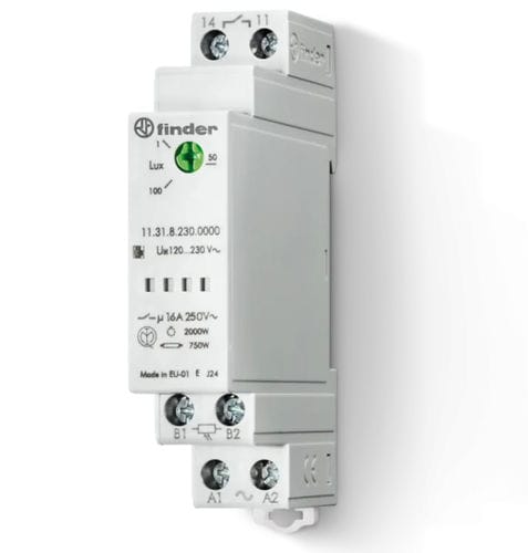 Interruptor crepuscular para trilho DIN - 1131 series - FINDER S.p.A. con unico socio - modular / CA/CC
