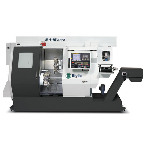 Torno CNC - T2 series - Biglia - multieixos / 24 ferramentas / com duas torres
